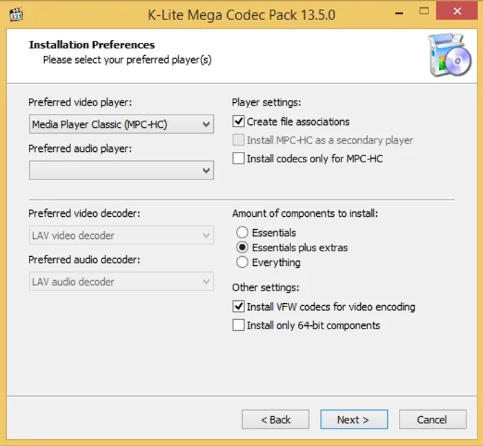 K-Lite Codec Pack